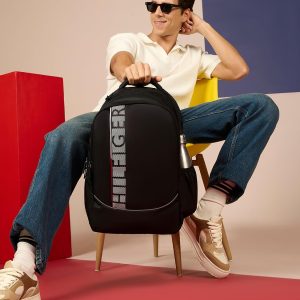 Tommy Hilfiger 27.072 Ltrs Black Laptop Backpack